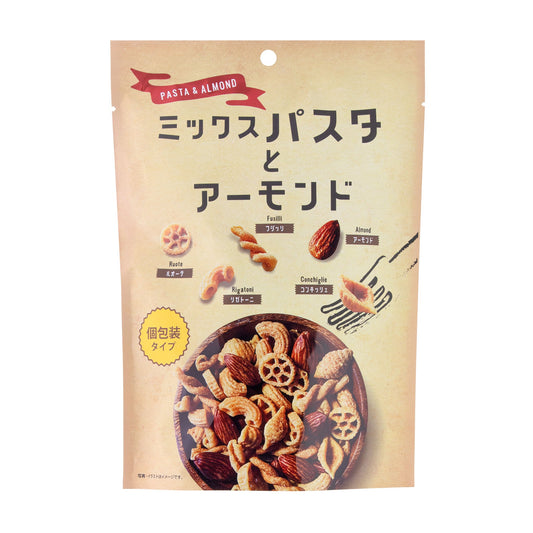 ミックスパスタとアーモンド