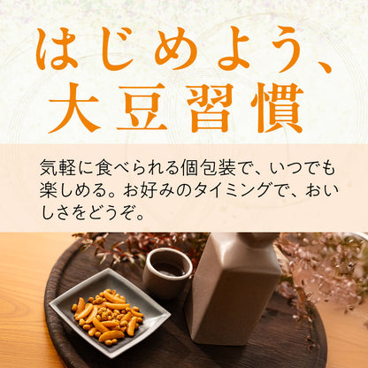 大豆習慣 納豆と柿の種