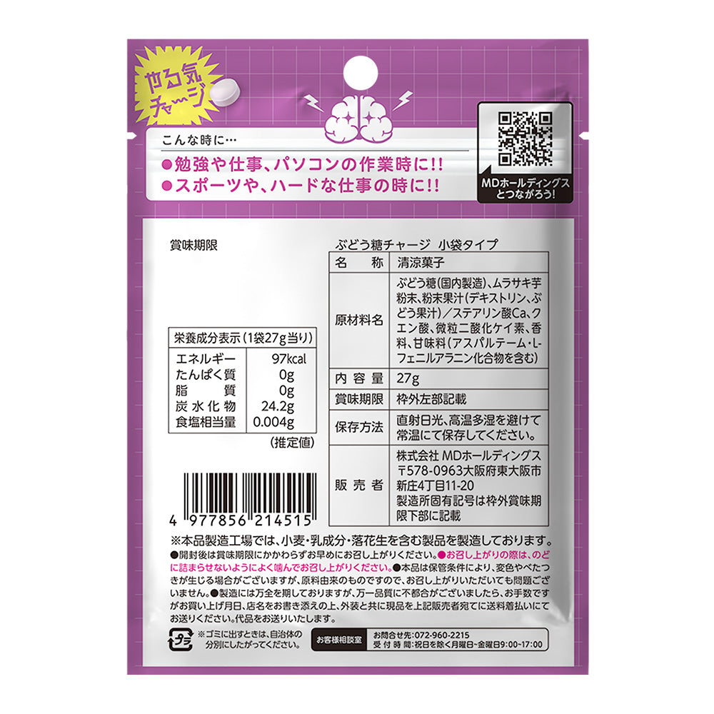 ぶどう糖チャージ 小袋タイプ – MDホールディングスオンラインショップ