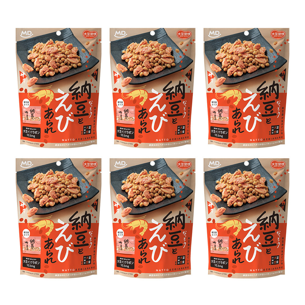 大豆習慣　納豆とえびあられ