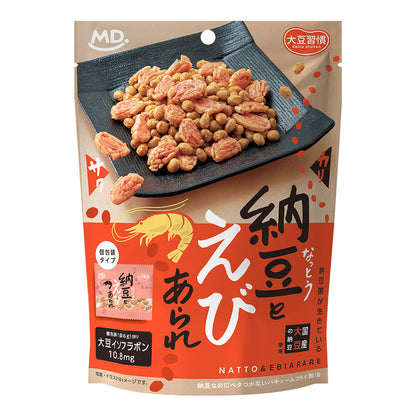 大豆習慣　納豆とえびあられ