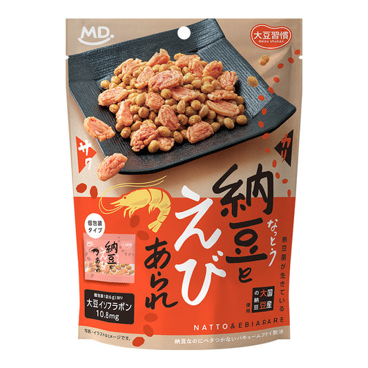 大豆習慣　納豆とえびあられ