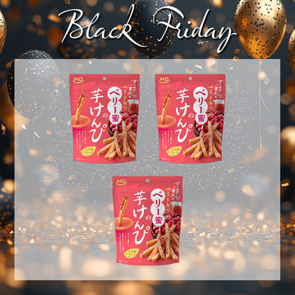 ブラックフライデー ベリー蜜芋けんぴ 3袋