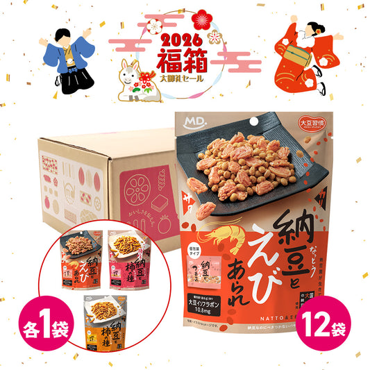 年末年始セール 大豆習慣　納豆とえびあられ 福箱