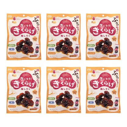 広告限定 きになるきくらげ 梅しそ味 6袋セット